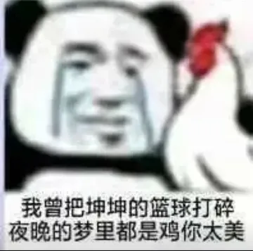 我曾把坤坤的篮球打碎.夜晚的梦里都是鸡你太美
