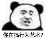 你在搞行为艺术?