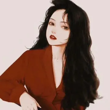 红衣女子女生头像2