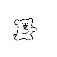 线条小狗-GIF-花瓣网