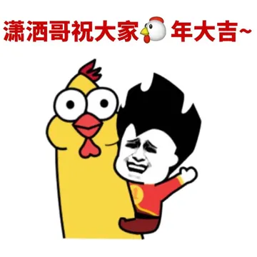 潇洒哥祝大家鸡年大吉