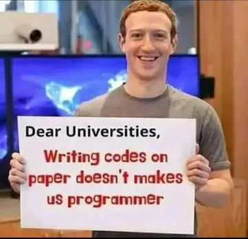 Dear Universities, Real Programmers Don't Use Paper