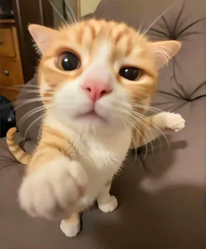 谁给我馒头谁给我拳头猫咪表情包