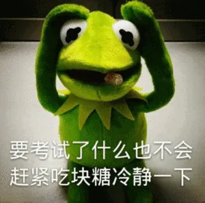 要考试了.什么也不会赶紧吃块糖冷静一下