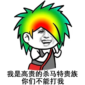我是高贵的杀马特贵族 你们不能打我