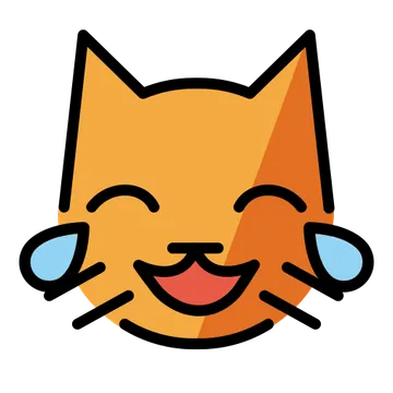 Cat with tears of joy
