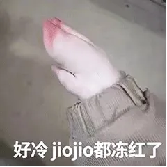 好冷jiojio 都冻红了