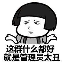这群什么都好就是管理员太丑