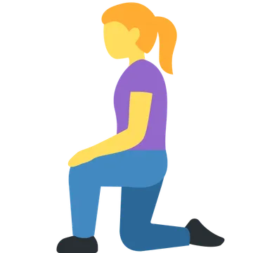 Woman kneeling