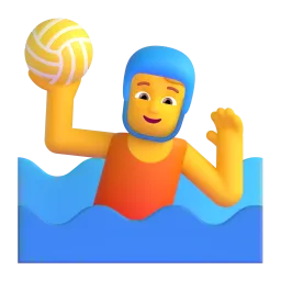 Person playing water polo