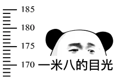 一米八的目光!