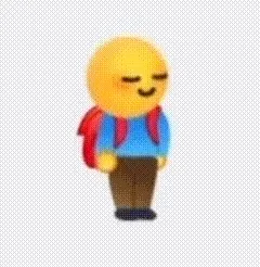 小黄人背书包鞠躬表情包（给您鞠躬了）