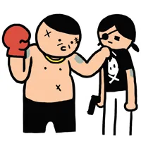 抓领子打架