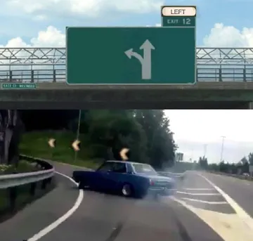 Left Exit 12 UK Right Hand Drive Flipped version