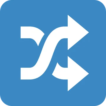 Shuffle tracks button