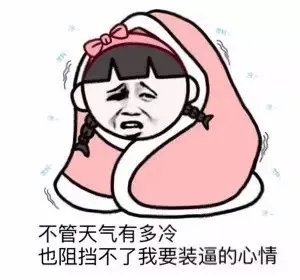 不管天气有多冷 也阻挡不了我要装逼的心情（斗图啦 - doutupk.com）