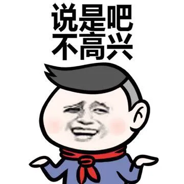 说是吧 不高兴