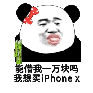 能借我一万块吗？我想买iPhone X