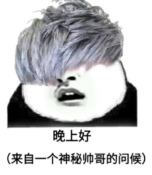 晚上好，来自一个神秘帅哥的问候）
