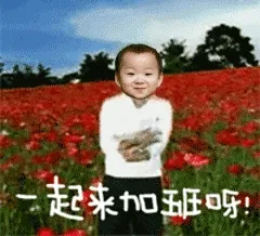 生活多浪漫，一起来加班呀！ - 萌娃宋民国动图表情包