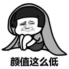 颜值这么低