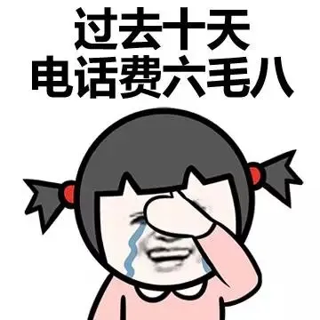 过去十天 电话费六毛八