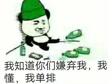 我知道你们嫌弃我.我懂我单排
