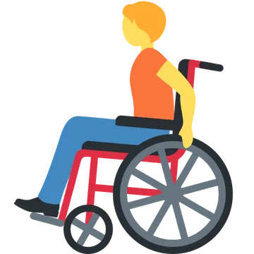 Person in manual wheelchair