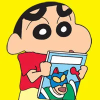 在看动感超人的蜡笔小新