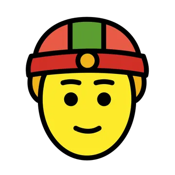 Person with skullcap