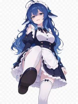 DeepSeek-chan flying-kicking the door open as a warning meme