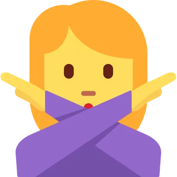 禁止手势女