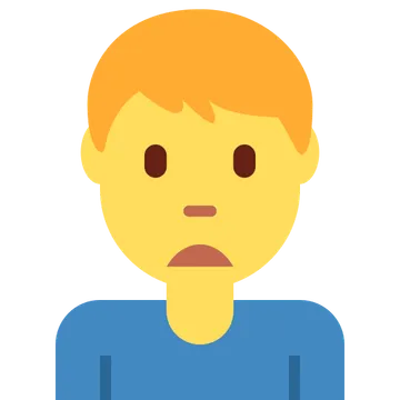 Man frowning