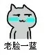 老脸一蓝