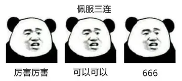 佩服三连，厉害厉害，可以可以，666