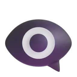 Eye in speech bubble