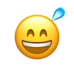 滴汗小黄脸 GIF 动图