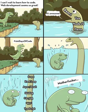 The Web Development Learning Curve Hits Different