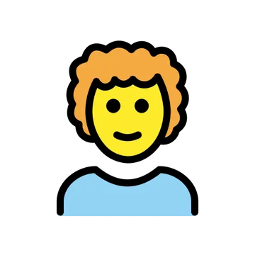 Man: curly hair