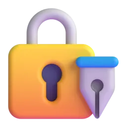 Locked with pen
