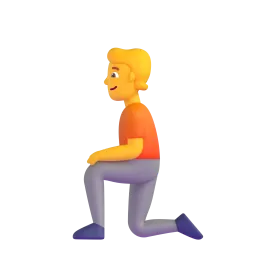 Person kneeling