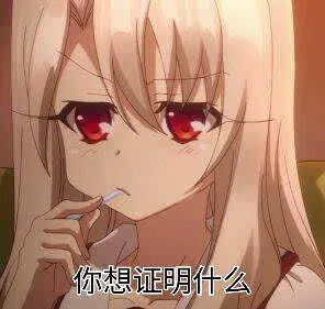 你想证明什么