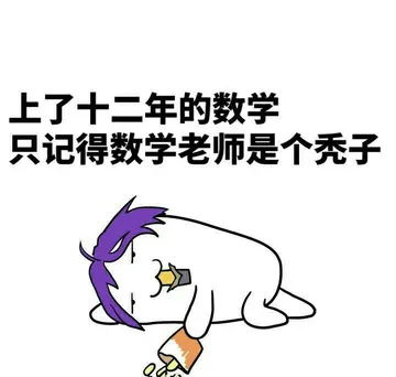 上了十二年的数学 只记得数学老师是个秃子