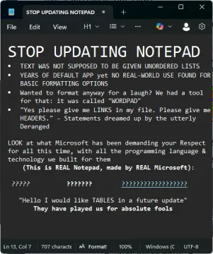 Seriously, Just Stop (Or Use Linux)
