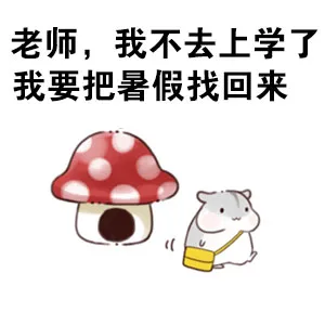 老师，我不去上学了 我要把暑假找回来