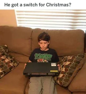 Lil Guy Got A Switch For Christmas