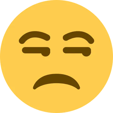 Unamused face