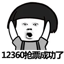 12360抢票成功了