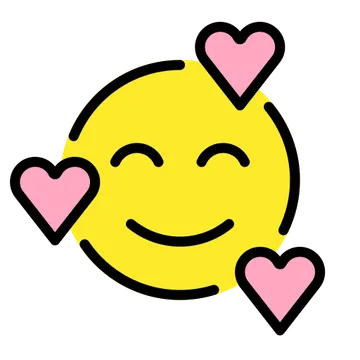 Smiling face with hearts
