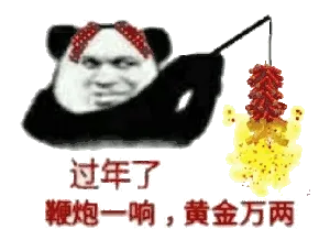 过年了鞭炮一响，黄金万两